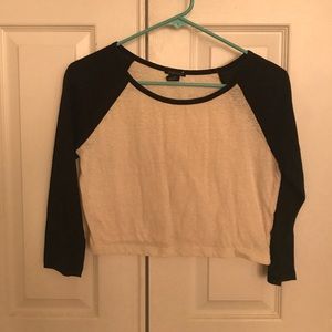 Cropped Baseball Tee